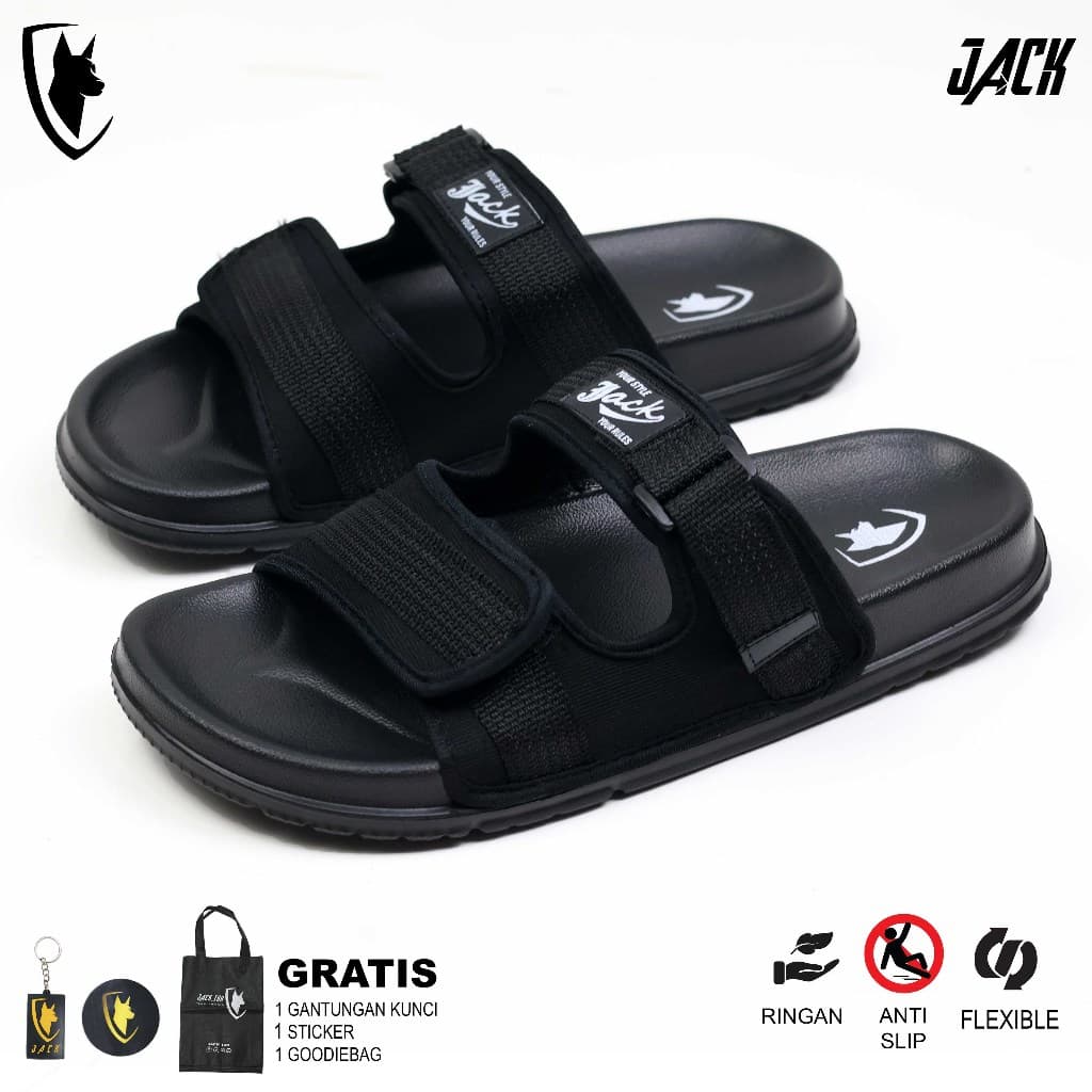 JACK IDN - Sandal Slide Pria Sendal Slop Flip Flop Slippers | Sandal Slop Pria GUARDO